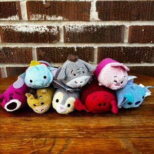 Disney Tsum Tsum Winnie the Pooh friends plus Stitch Sebastian and more Set of 8